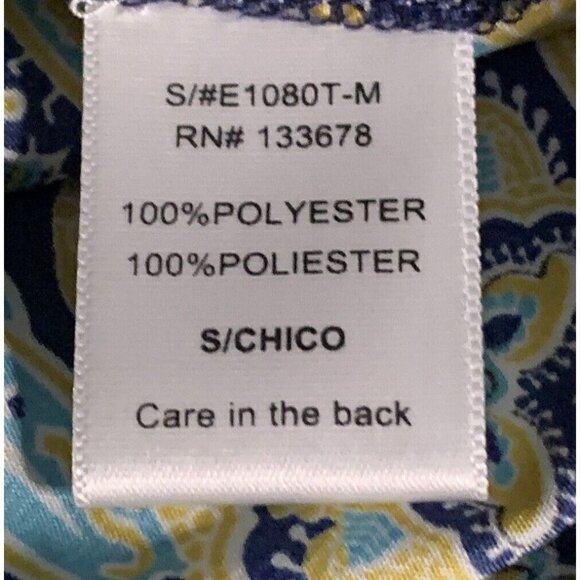 Love Tree Womens Tunic Blouse Size S Multi Colored Paisley Boho Print - Picture 16 of 16